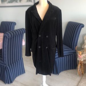 #Velvet dress coat  #coatwith satin lapels